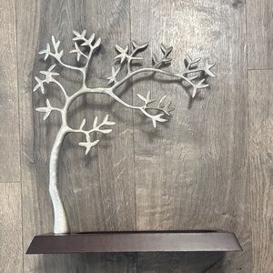 Elegant Pewter Jewelry Tree
